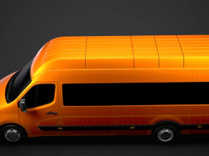 opel movano l4h3 minibus 2020 3D Model
