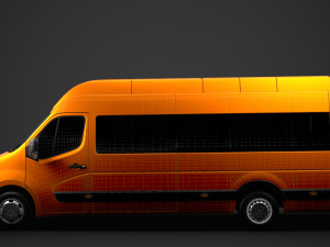 opel movano l4h3 minibus 2020 Modelo 3D