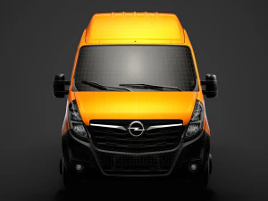 opel movano l4h3 minibus 2020 3D Model