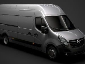 opel movano l4h3 van 2020 3D Model