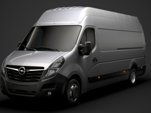 opel movano l4h3 van 2020 3D 모델