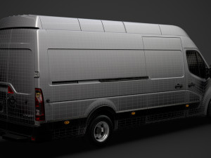 opel movano l4h3 van 2020 3D 모델