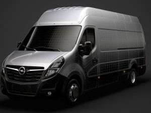 opel movano l4h3 van 2020 3D 모델