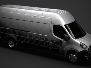 opel movano l4h3 van 2020 3D 모델