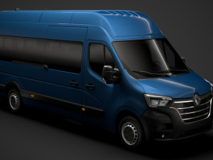 renault master l4h3 minibus 2020 Modèle 3D