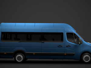 renault master l4h3 minibus 2020 Modèle 3D