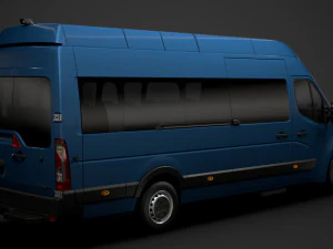renault master l4h3 minibus 2020 3D Model