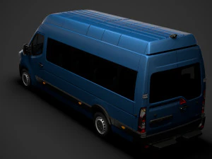 renault master l4h3 minibus 2020 3D Model
