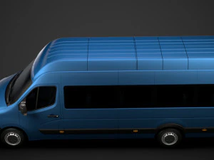 renault master l4h3 minibus 2020 3D Model