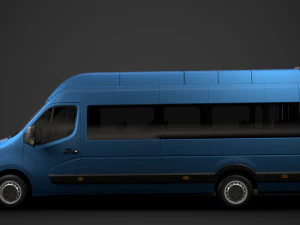 renault master l4h3 minibus 2020 3D Model