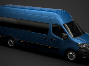 renault master l4h3 minibus 2020 3D Model