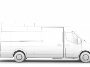 renault master l4h3 minibus 2020 Modèle 3D
