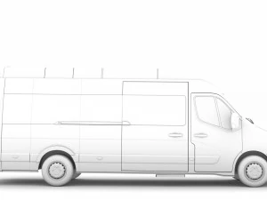 renault master l4h3 minibus 2020 3D Model