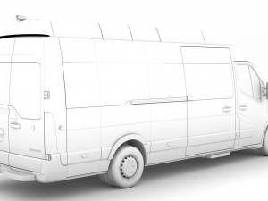 renault master l4h3 minibus 2020 Modèle 3D