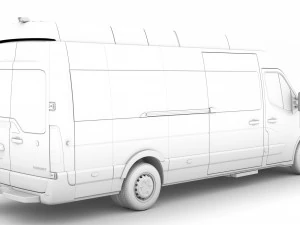 renault master l4h3 minibus 2020 3D Model