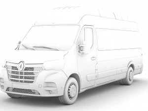 renault master l4h3 minibus 2020 3D Model