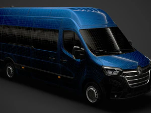 renault master l4h3 minibus 2020 3D Model