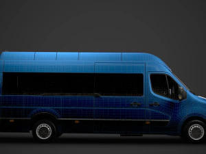 renault master l4h3 minibus 2020 3D Model