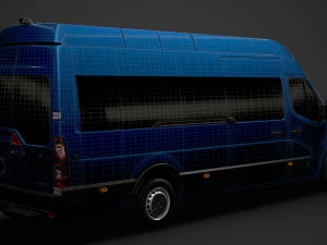 renault master l4h3 minibus 2020 3D Model