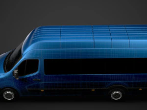 renault master l4h3 minibus 2020 3D Model