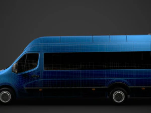 renault master l4h3 minibus 2020 3D Model