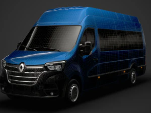 renault master l4h3 minibus 2020 3D Model
