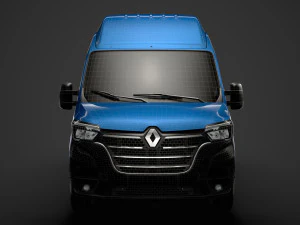renault master l4h3 minibus 2020 3D Model