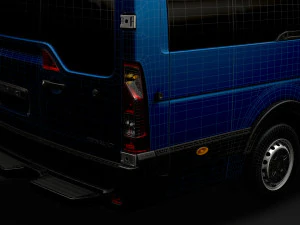 renault master l4h3 minibus 2020 3D Model