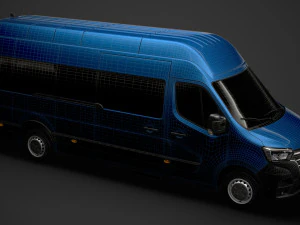 renault master l4h3 minibus 2020 3D Model