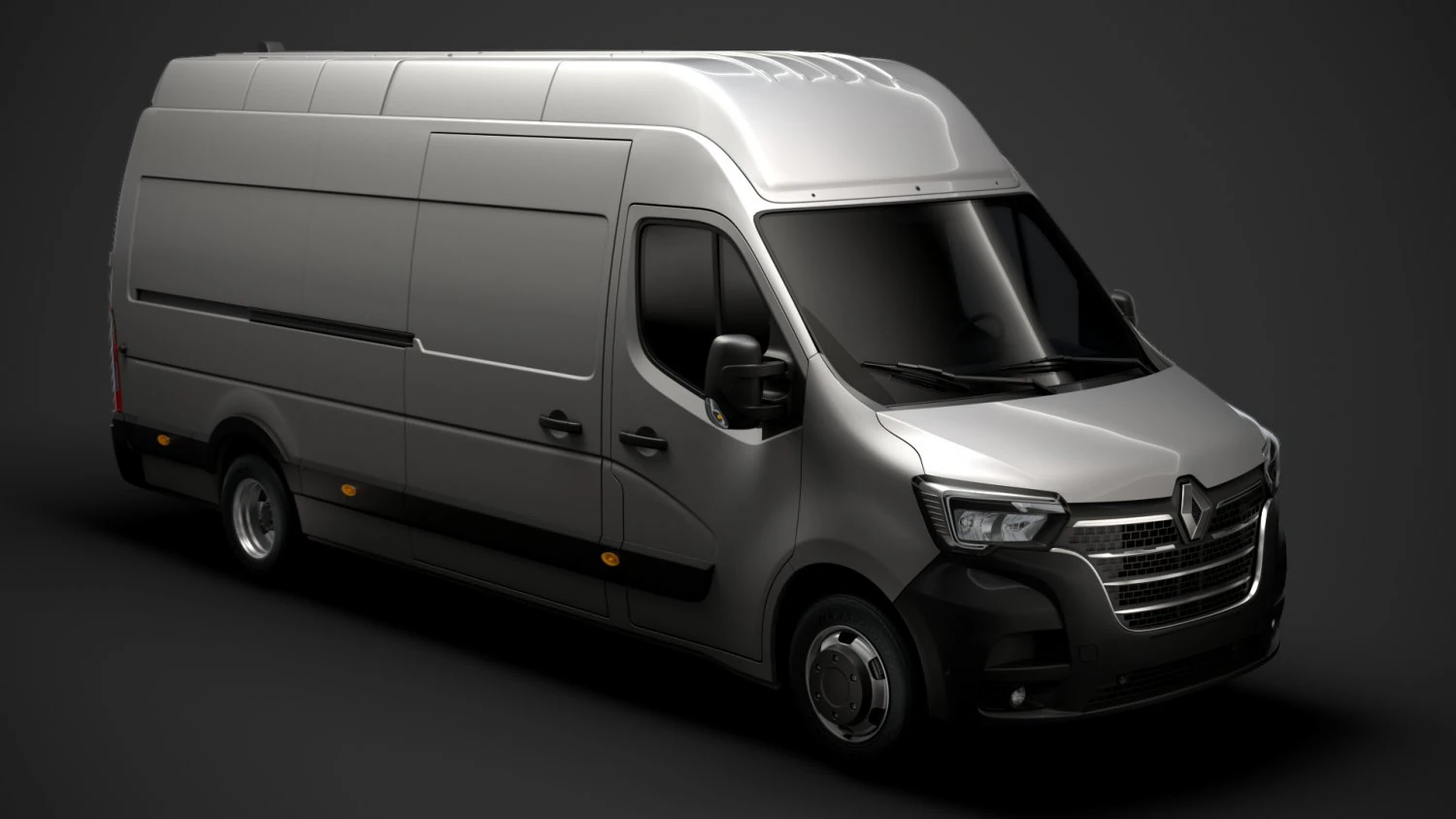 renault master l4h3 van 2020 3D Model .c4d .max .obj .3ds .fbx .stl .blend 