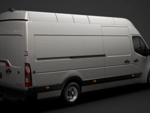 renault master l4h3 van 2020 3D Model