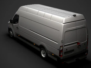 renault master l4h3 van 2020 3D Model