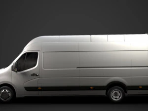 renault master l4h3 van 2020 3D Model