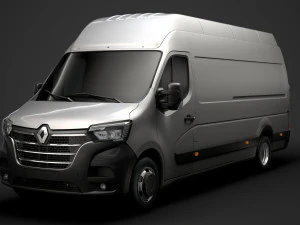 renault master l4h3 van 2020 3D Model