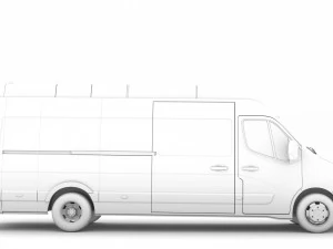 renault master l4h3 van 2020 3D Model