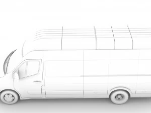 renault master l4h3 van 2020 3D Model