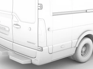 renault master l4h3 van 2020 3D Model