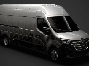 renault master l4h3 van 2020 3D Model