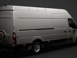 renault master l4h3 van 2020 3D Model