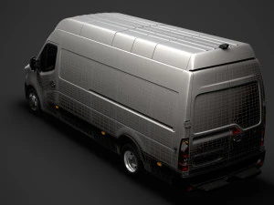 renault master l4h3 van 2020 3D Model