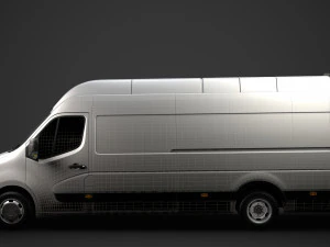 renault master l4h3 van 2020 3D Model