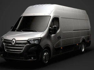 renault master l4h3 van 2020 3D Model