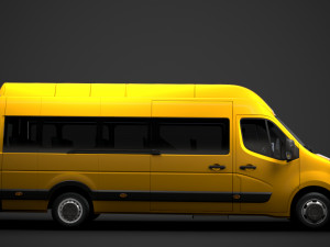 vauxhall movano l4h3 minibus 2020 Modello 3D