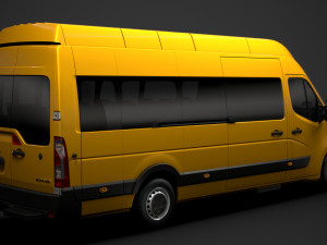 vauxhall movano l4h3 minibus 2020 Modello 3D