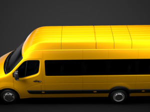 vauxhall movano l4h3 minibus 2020 Modello 3D