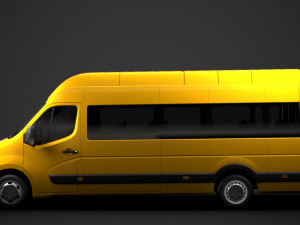 vauxhall movano l4h3 minibus 2020 Modello 3D