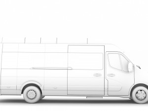 vauxhall movano l4h3 minibus 2020 Modello 3D