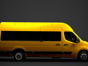 vauxhall movano l4h3 minibus 2020 Modello 3D
