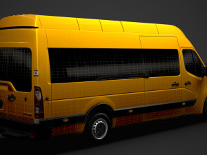 vauxhall movano l4h3 minibus 2020 Modello 3D