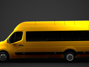 vauxhall movano l4h3 minibus 2020 Modello 3D